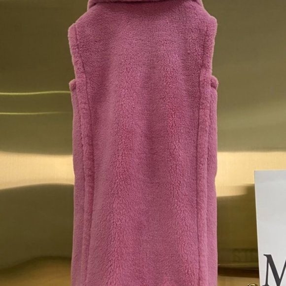 Miz Ready or Not: Faux Sherpa Fur Trench Vest L XL XXL - Picture 9 of 16